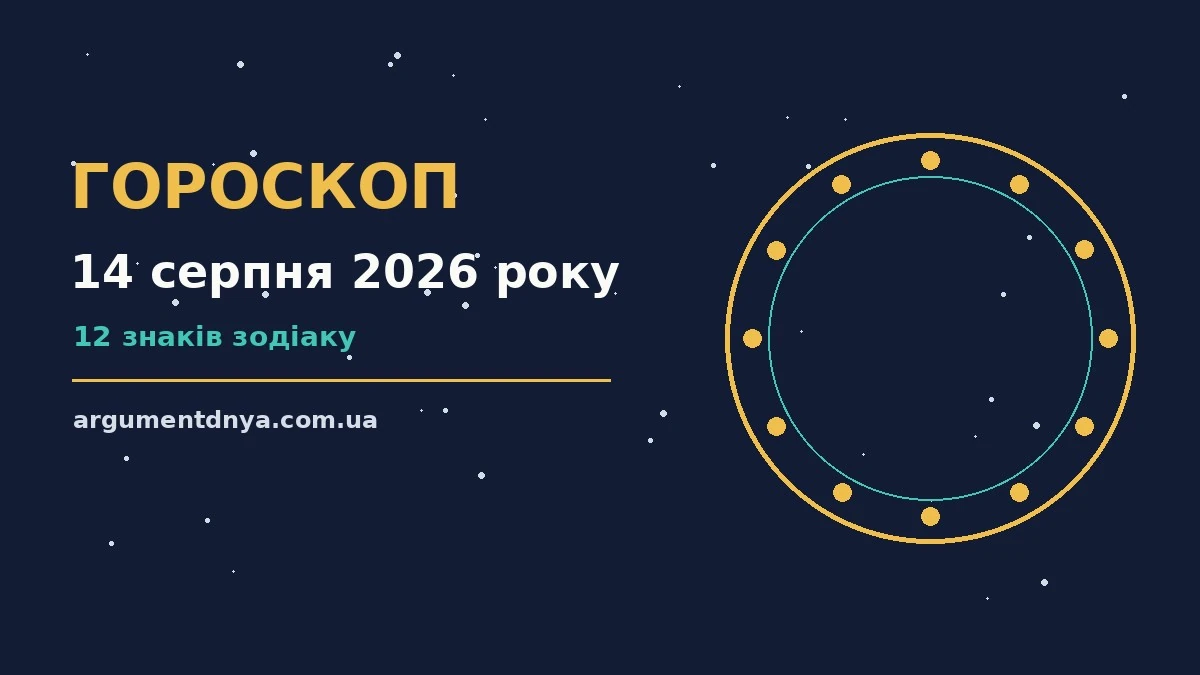 Щоденний гороскоп на 14 серпня 2026 року: практичні поради для роботи, фінансів і стосунків