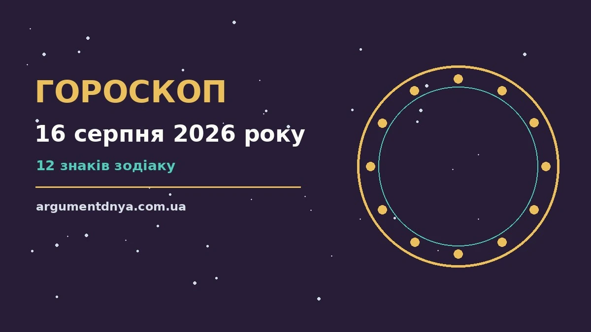 Гороскоп на 16 серпня 2026 року: ілюстрація недільного дня для нових справ і розмов