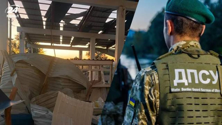Пошкоджені будівлі та конструкції пункту пропуску «Табаки» після нічної атаки
