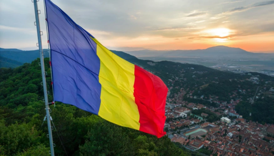 Місце падіння дрона поблизу подвір'я в селі Чушля повіту Вранча